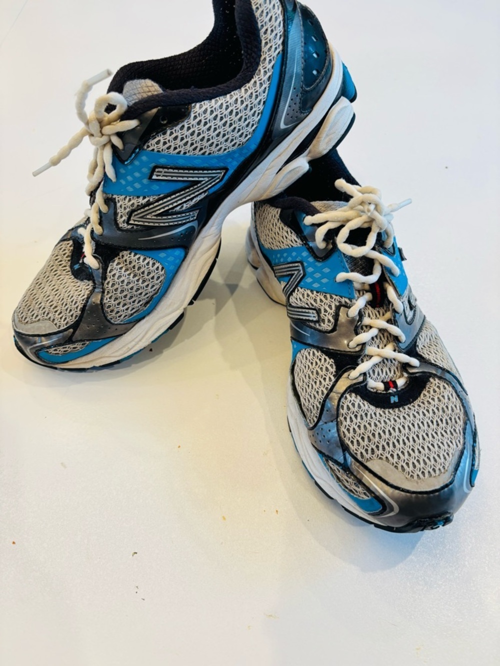 New Balance 1080 v2 Mens Blue and Gray Mesh Athletic Sneakers size 8 - Picture 3 of 8